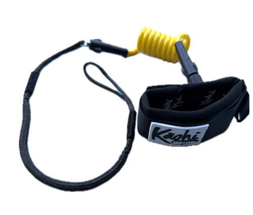 Kaohi INVIZ MINI HYBRID COIL/BUNGEE ANKLE 8mm, YELLOW