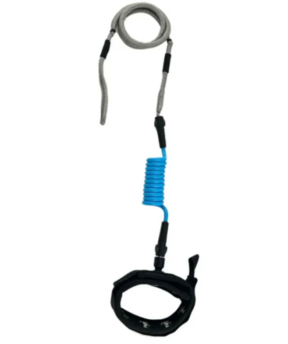 Kaohi INVIZ HYBRID COIL/BUNGEE CALF CUFF 7mm, BLU