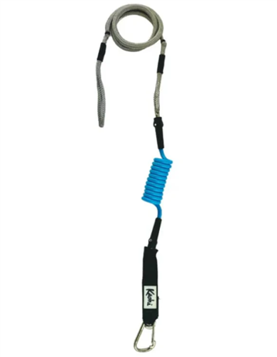 Kaohi INVIZ HYBRID COIL/BUNGEE CARABINER 7mm, BLU