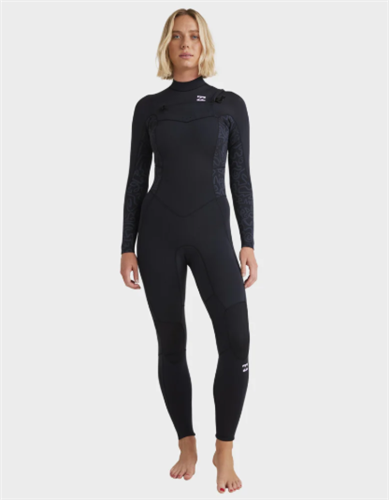 Billabong Wetsuits 4/3MM SYNERGY NATURAL CZ STEAMER, BLACK FADE