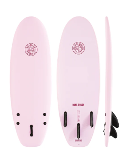 Gnaraloo Dune Buggy Soft Surfboard, Marshmallow Pink