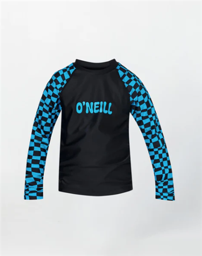 O'Neill BOYS TODDLER SPF LS RASH TEE, CHECKERS