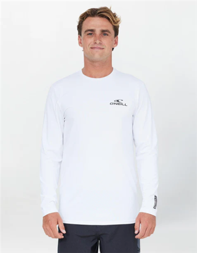 O'Neill CLEAN & MEAN L/S RASH TEE, White