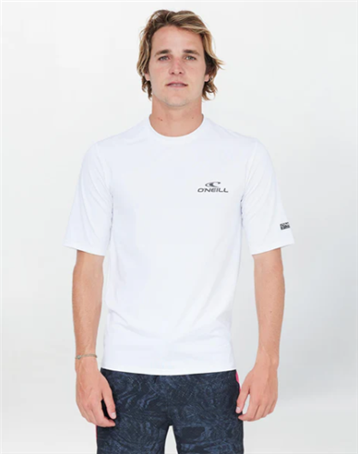 O'Neill CLEAN & MEAN S/S RASH TEE, White