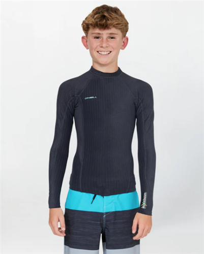 O'Neill YOUTH HYPERX LS CREW WETSUIT TOP 1.5MM,GUNMETAL