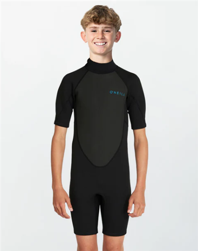 O'Neill YOUTH FACTOR BZ SS SPRING SUIT 2MM, BLK/BLK