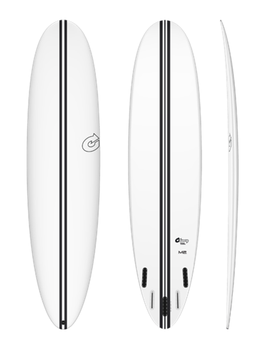 Torq Tec M2 V+ Mid-Length Performace Surfboard, White