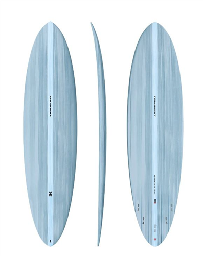 Thunderbolt MID 6 Red Surfboard, Light Blue