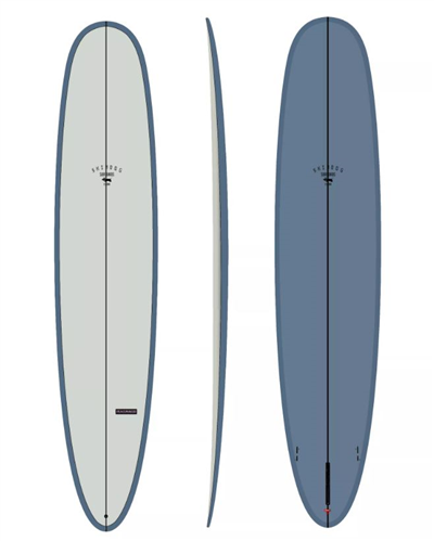 Thunderbolt Surfboards Skindog Peacemaker Longboard, DAWN GRAY/SLATE