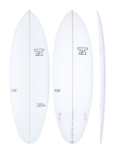 7S Double Down PU Surfboard, Clear