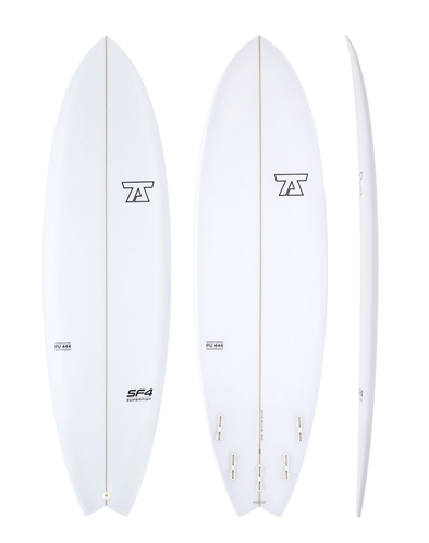 7S SuperFish 4 PU Surfboard, Clear