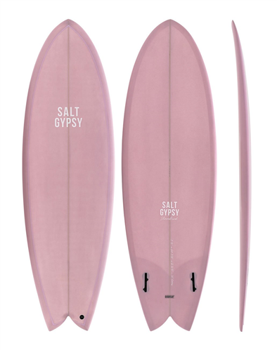 Salt Gypsy Surfboards Shorebird Surfboard, Dirty Pink