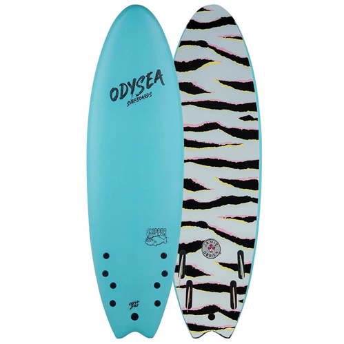 Odysea JOB  Skipper Pro Jamie O'brian Quad Softboard, Sky Blue 22