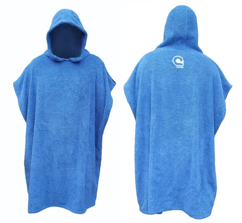 Curve 100% COTTON HOODED TOWEL, BLUE