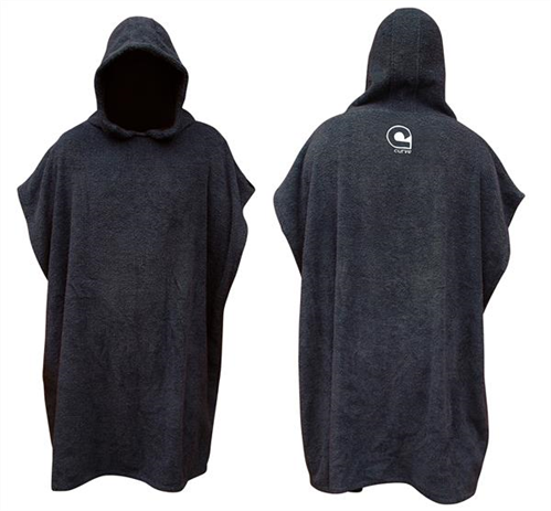 Curve 100% COTTON SURF CHANGING TOWEL EL PONCHO, CHARCOAL