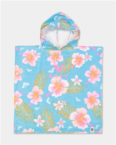 Roxy GIRLS 2-7 STAY MAGICAL HOODED TOWEL, SPLISH SPLASH HAWAYIHA