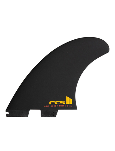 FCS II Otis Carey Twin+1 PG Retail Fins, Black