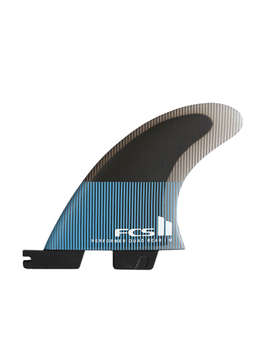 FCS II Performer PC Quad Rear Retail Fins, Tranquil Blue