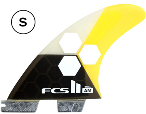 FCS II AM PC Small Yellow Thruster  Fins
