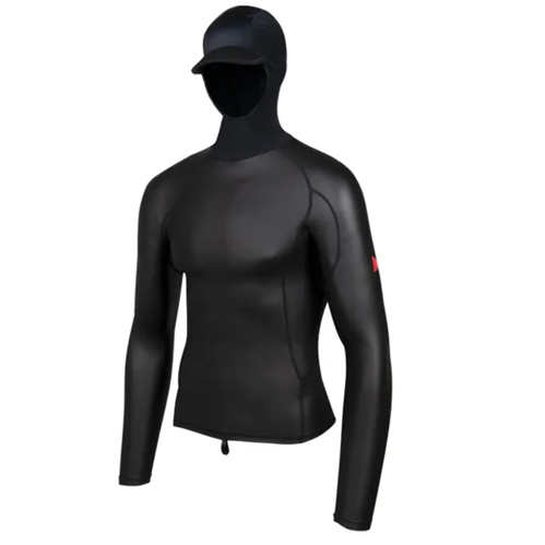 FLORENCE MARINE X Windshield 2.0 Long Sleeve Hooded Rashguard, Black