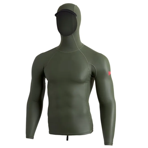 FLORENCE MARINE X Windshield 2.0 Long Sleeve Hooded Rashguard, Thyme