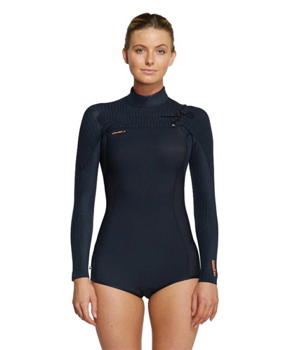 O'Neill 2023 Model Womens HYPERFREAK CZ LS SPRING SUIT 2MM, Blk/Blk