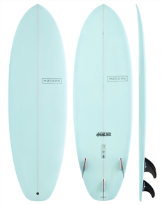 Modern Highline Pu Surfboard, Sea Green