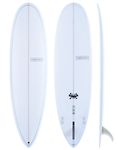 Modern Love Child PU Surfboard, New 22-23 Colour, Clear Sky Blue Pinline