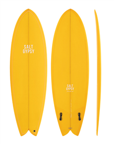 Salt Gypsy Surfboards Shorebird Surfboard, New 22-23 Colour Mustard