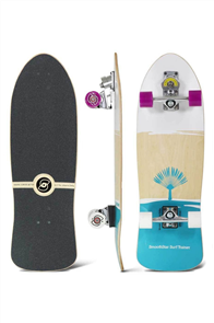 SmoothStar Johanne Defay Pro Model 32.5" Surf Skateboard, White/ Teal