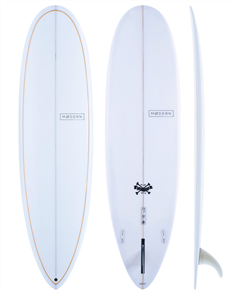 Modern Love Child PU Surfboard, New 22-23 Colour, Clear Blk Pinline