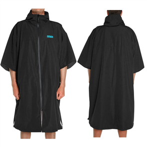 FCS SHELTER ALL WEATHER HOODED PONCHO ADULT, BLACK
