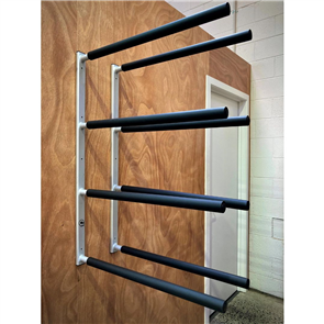 Curve SUP Wall Rack - Quad Aluminium