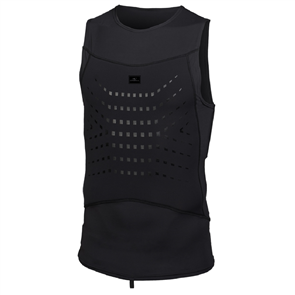 O'Neill THIN SKINS NEO RIBCAGE VEST Short Sleeve Wetsuit Top, BLACK/BLACK