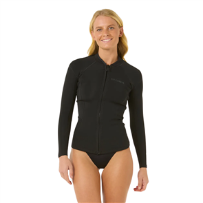 Rip Curl WOMENS DAWN PATROL LS 1.5MM JACKET, BLACK
