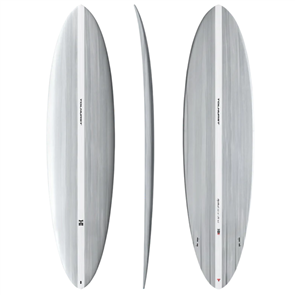 Thunderbolt Surfboards Harley Ingleby Mid 6 Twin Surfboard RED, White