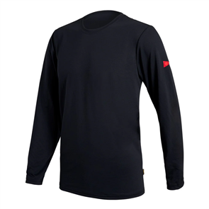 FLORENCE MARINE X AIRTEX LONG SLEEVE RASH SHIRT, BLACK