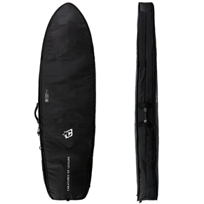 Creatures Of Leisure Fish Double DT2.0 Surfboard Bag, Blk/ Silver