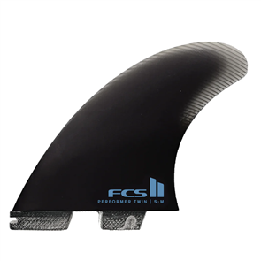 FCS Performer Twin +1 PG S-M Black  Fins