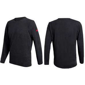 FLORENCE MARINE X AIRTEX LONG SLEEVE RASH SHIRT, HEATHER CHARCOAL