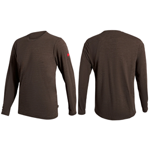 FLORENCE MARINE X AIRTEX LONG SLEEVE RASH SHIRT, HEATHER PUMICE