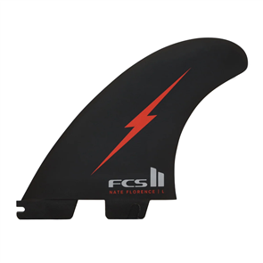 FCS II Nathan Florence PC Tri Fins Red Bolt