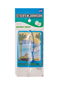 Sticky Johnson Tuatara Air Freshener – Coconut Cream