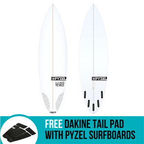Pyzel Ghost Board 3 or 5 fin option with Future Fins