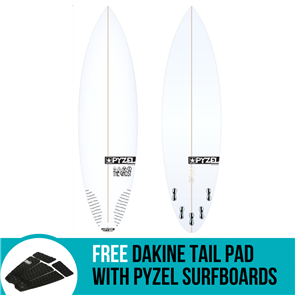 Pyzel Ghost Board 3 or 5 Fin Option with FCS II Fins