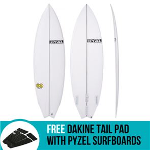 Pyzel Happy Twin Funformance Surfboard with Futures Thruster Fins