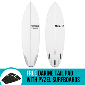 Pyzel Gremlin Surfboard with 5 Future Fins