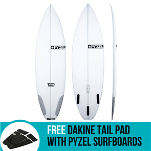 Pyzel Shadow Surfboard with Thruster FCS Fins