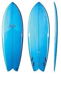 Gerry Lopez Something Fishy PU Quad-fin, Light Blue, 5'10
