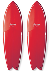 Gerry Lopez Something Fishy PU Quad-fin, Red, 6'0